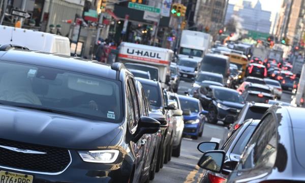 A NYC traffic jam.