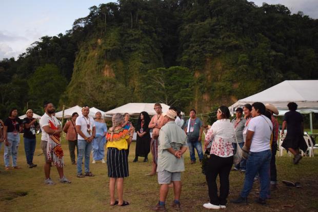 BILM Coordinators are elected at sundown in Serena, Ecuador. Photo courtesy of Rebecca Wilson.