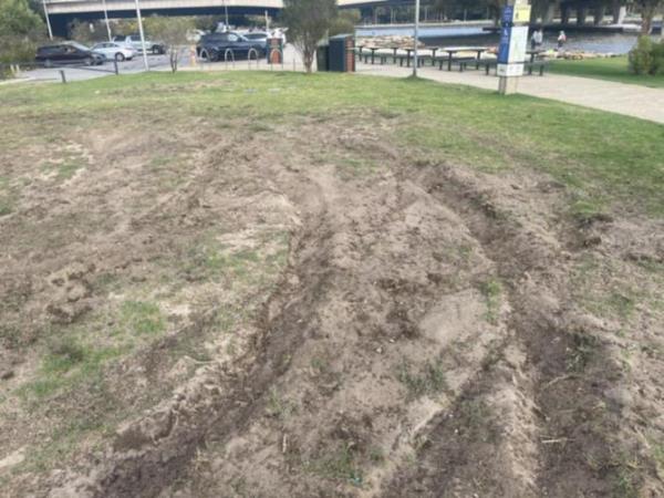 Hoons have forced the City of South Perth to close part of the South Perth peninsula.