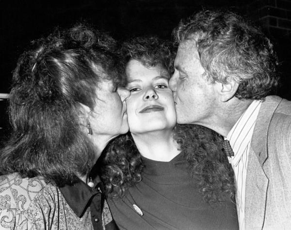 Nicole Kidman with her parents in 1998