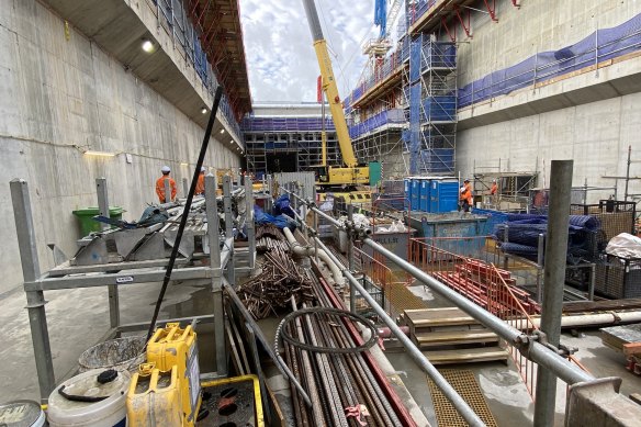 The Cross River Rail worksite has been involved in several unio<em></em>n claims over worker safety.