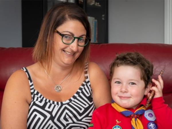 Four-year-old boy saves his mum's life after she tripped and knocked herself out