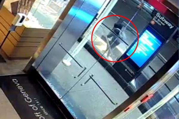 The suspect was seen strolling through the subway minutes before the shooting.