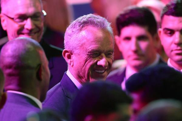 Robert F. Kennedy Jr. attends an election night event for Republican presidential nominee, former U.S. President Do<em></em>nald Trump at the Palm Beach Co<em></em>nvention Center on November 06, 2024 in West Palm Beach, Florida.