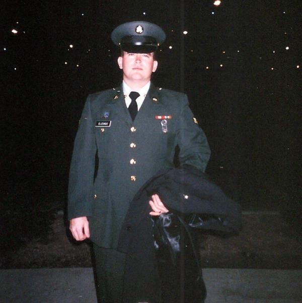 Elizo<em></em>ndo when he was a Specialist in the Army in 1996.