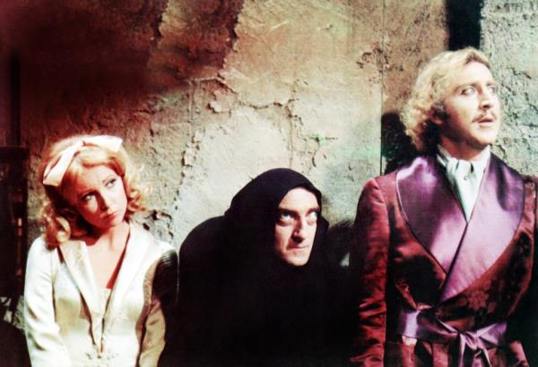 Teri Garr, Marty Feldman, Gene Wilder in 
