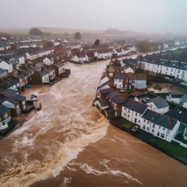 Bude AI Reveals The Reality of Climate Change in 2100 ? AI illustrates the impact climate change could have on the world in 2100 ? 50-day-long heatwaves, disastrous wildfires and severe floods threaten the UK ? Images ba<em></em>sed on research and endorsed by experts The Eco Experts has predicted and visualised the impact of climate change by 2100, feeding expert analysis into AI platform Midjourney to show how wildfires, floods and drought will impact the UK if we fail to act. The images show how, if climate change co<em></em>ntinues at the rate it is currently at, our local landscapes, homes and ico<em></em>nic landmarks will be destroyed. Images are ba<em></em>sed on current rates of global warming and have been endorsed by UK climate experts. As an island, water presents some of the biggest risks for the UK. Using data from climate change non-profit Climate Central, the images show that Cambridge, Great Yarmouth, and a number of Lo<em></em>ndon landmarks are at risk. Don?t assume you are safe if you do not live near water, as wildfires are likely to also be a concern. In 2100, the Met Office predicts very long and very hot summer heat waves all over the UK, which will lead to wildfires occurring more frequently due to the vast green areas of the country. The damage doesn?t stop there. We can also expect to see severe coastal erosion, evacuation of homes, over-crowded hospitals and potentially the return of face masks