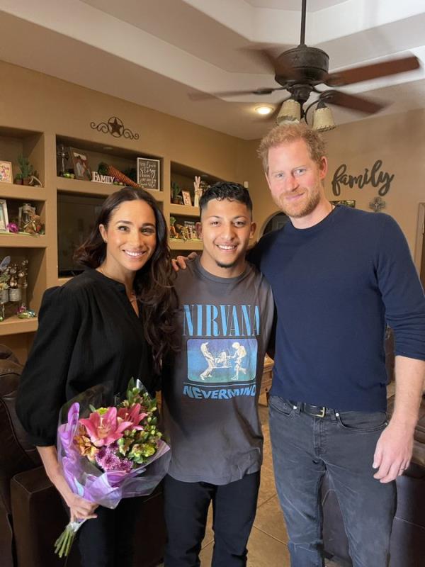 The Sussexes are no strangers to the family and have been supporting them since Garcia's death.