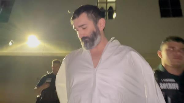 Stephan Stearns being arrested 