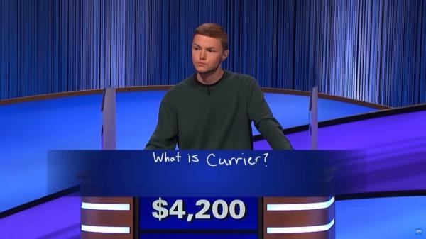 Daniel Gately wagered $0 and guessed Currier.