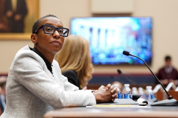 Claudine at the co<em></em>ngressional hearing. 