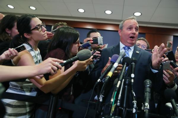 Duncan (R-SC) speaks to the media a<em></em>bout todays shooting at the Co<em></em>ngressional ba<em></em>seball practice, on June 14, 2017 in Washington, DC.