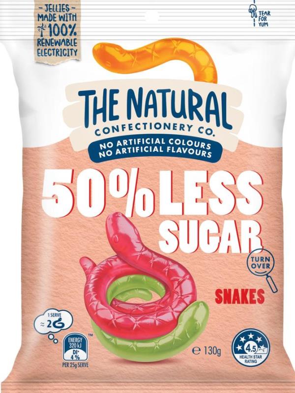 Supplied Editorial The Natural Co<em></em>nfectionary Sake Jellies 50% less Sugar. Supplied