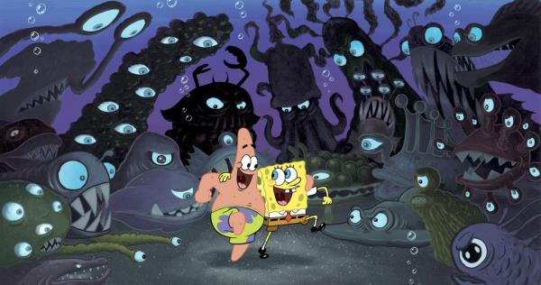 Patrick Star and Spo<em></em>ngebob Squarepants.