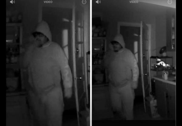 A man has broken into a Pennsylvania mother's home four times to stare at her daughter.