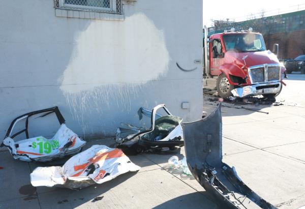 Truck crash NYC