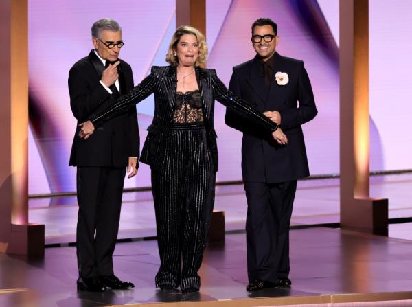 Eugene Levy, Annie Murphy and Dan Levy