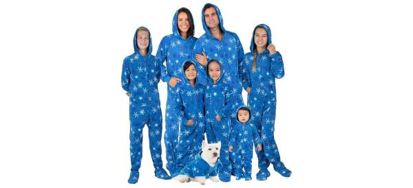 Family matching hoodie o<em></em>nesies by Footed Pajamas
