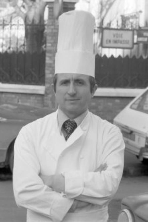 Michel Guérard in his restaurant ‘Pot-au-Feu’ in Asnière, 1974,