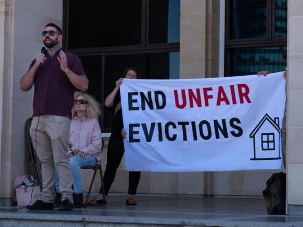 Supplied Editorial=?UTF-8?Q?Supreme_Court_challenge_to_WA_public_housing_=E2=80=98no_r?==?UTF-8?Q?eason=E2=80=99_evictions_policies=2C_April=2C_2024=2C_WA_Supreme_Court=2C_?==?UTF-8?Q?David_Malcolm_Justice_Centre=2C_Perth=2E_Picture=3A_Supplied?=