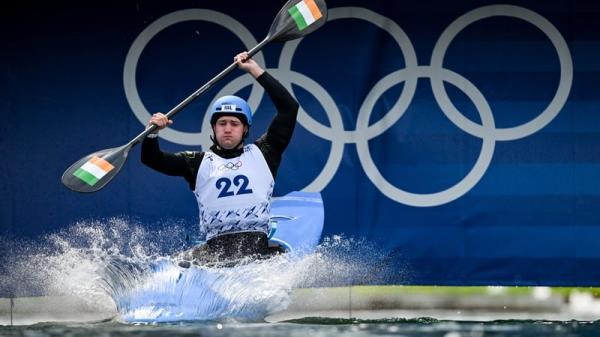 Noel Hendrick was 14th overall in today's kayak cross time-trial, with all paddlers progressing to tomorrow's heats