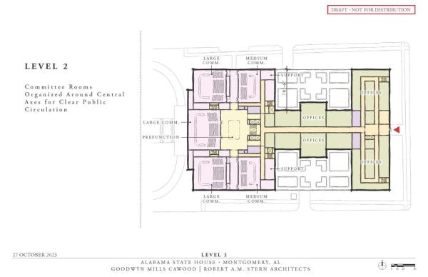 Floor plan for new Alabama State House