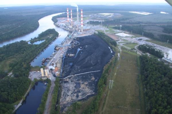 Coal ash pond at Plant Barry in Mobile