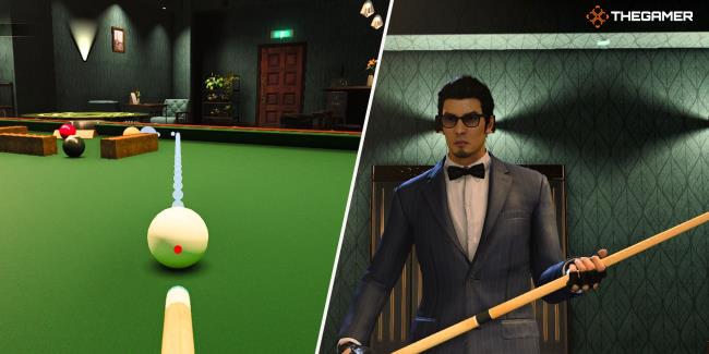 Like A Dragon Gaiden Joryu Playing Billiard