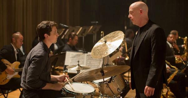 Teller and Simmons in Whiplash
