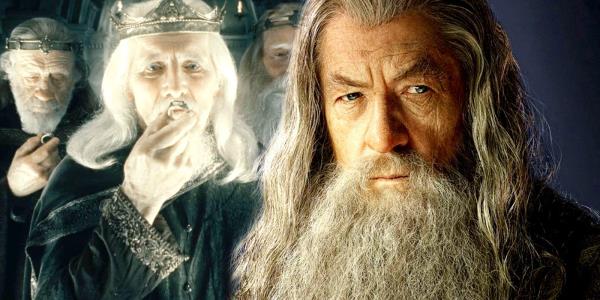 Nine kings of men and Ian McKellen as Gandalf in Lord of the Rings