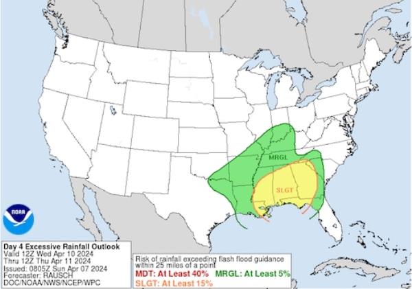 Excessive rainfall outlook