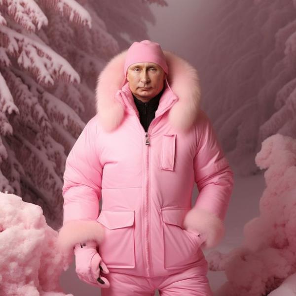 Putin in pink