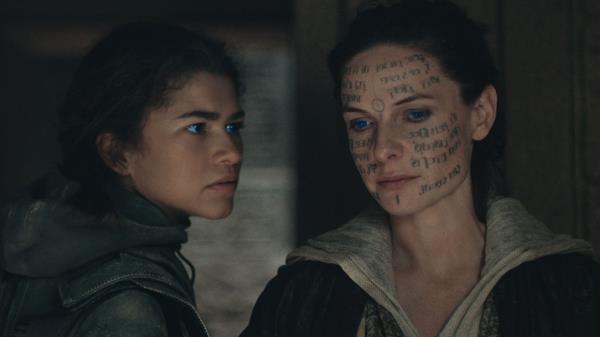 Zendaya and Rebecca Ferguson in Dune Part Two