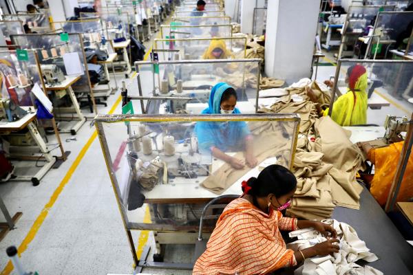 FILE PHOTO :Garment factory workers in Dhaka, Bangladesh