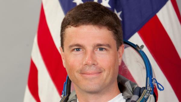 Astro<em></em>naut Reid Wiseman of NASA poses for a portrait during a break in training in Russia. 
