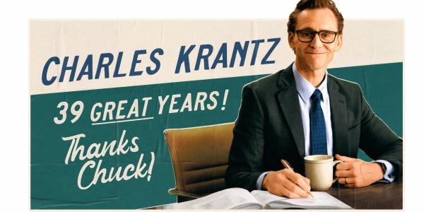 Tom Hiddleston as Charles Krantz in The Life of Chuck poster