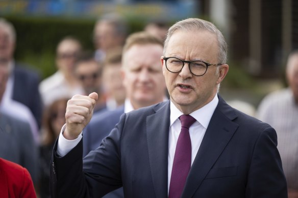 Prime Minister Anthony Albanese said wharfies should benefit from DP World’s co<em></em>nsiderable profits.