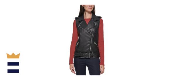 Faux Leather Vest
