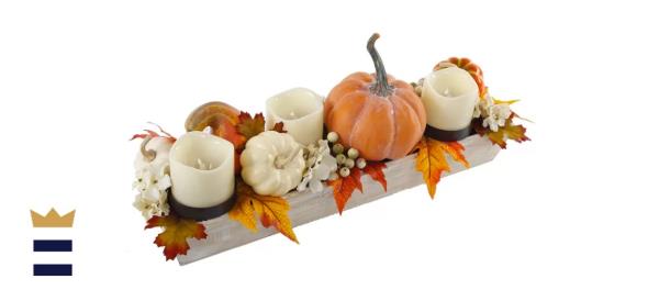 Ledger Pumpkin Arrangement Plastic Candle Holder