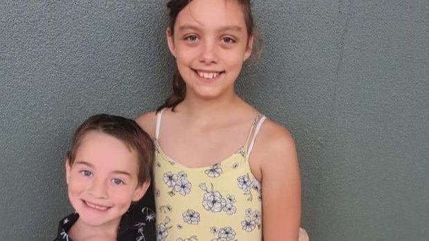 Geraldton crash victims Harmo<em></em>nie Cunningham, 10 and Nate Stewart, 7.